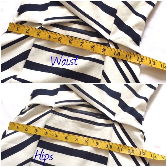 NWT ANTHRO ELLAMOSS StripedDress W/ CrossFront - Picture 7 of 8